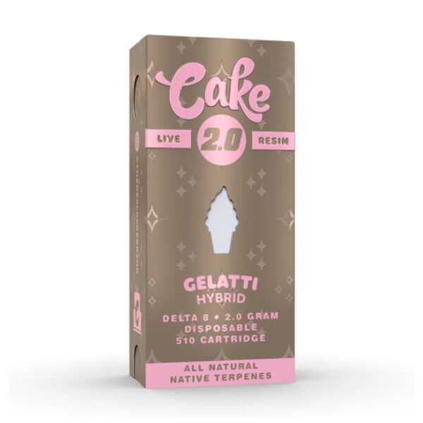 Cake Delta 8 Live Resin 510 Vape Cartridge 2000mg - Image 2