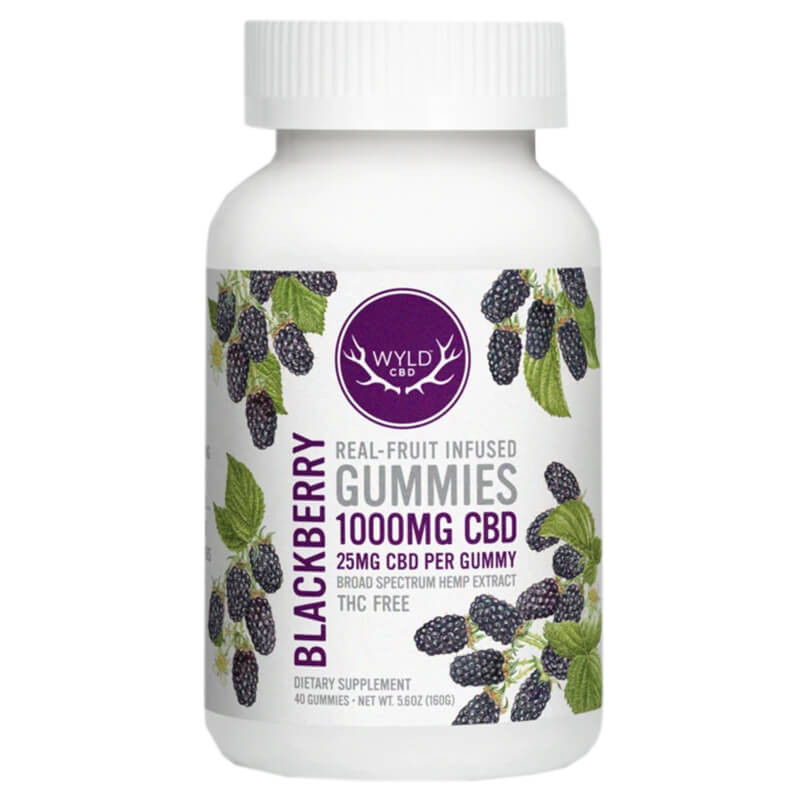 Wyld 1000mg CBD Blackberry Gummies