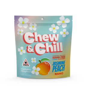Chew & Chill Live Resin Gummies 100mg - Jasmine Peach