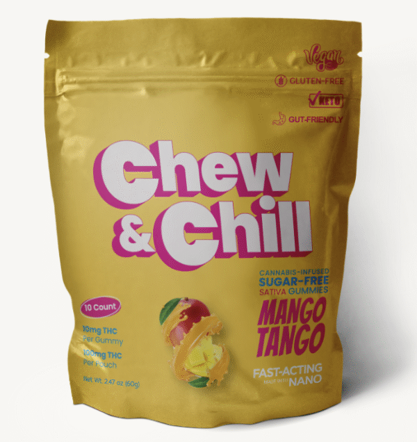 Chew & Chill Live Resin Gummies 100mg - Mango Tango