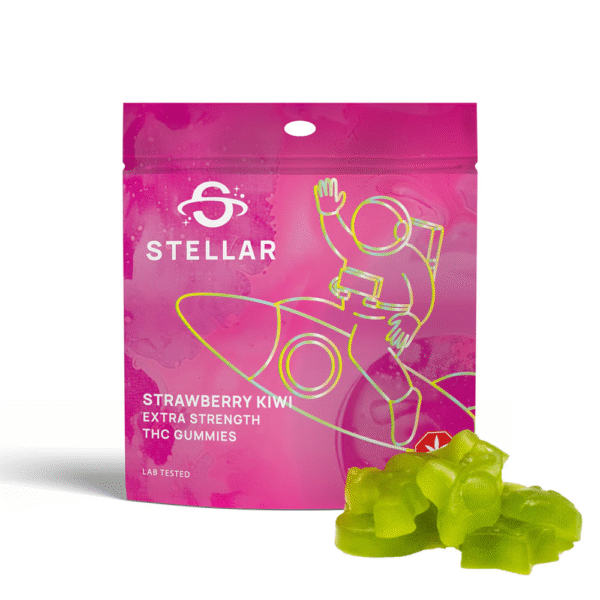 Stellar Live Resin Gummies 2000mg - Strawberry Kiwi
